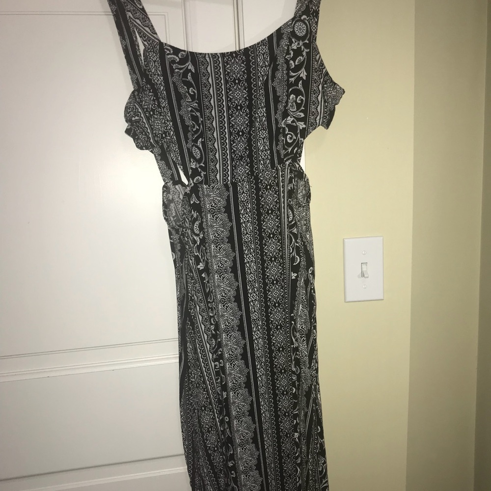 Long maxi abstract dress